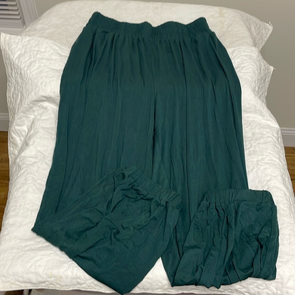 Women's Size L Casual Lounge Yoga Pants Comfy Relaxed Joggers Pants with Pockets